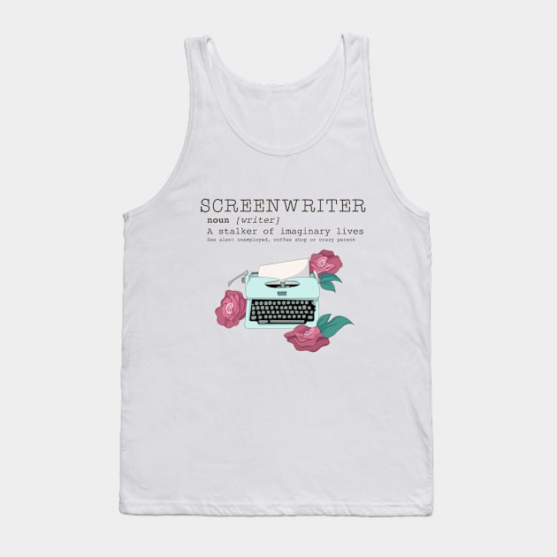 THE SCREENWRITER Tank Top by themunchkinboutique